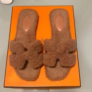 Hermes shearling orans